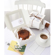 ins简约开窗巴斯克芝士蛋糕纸杯蛋糕马芬子盒ins simple window Basque cheesecake box cupcakes Muffinzi box Xuemeiniang pack