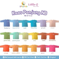 Little Q Long Button T-Shirt - Newborn Long T-Shirt 0-3 m