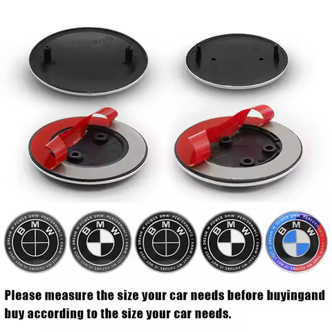 82/74MM Front Hood Emblem Trunk Rear Badge Logo For BMW E46 E90 F30 F10 F20 G20 E87 E60 E63 F01 F02 