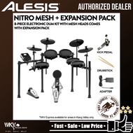 Alesis Nitro Mesh c/w Expansion Pack 8 Piece Electronic Drum Kit with Mesh Heads Electronic Drum (8pcs Nitro Mesh / NitroMesh)