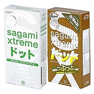 Bộ Bao Cao Su Có Gân Và Gai Siêu Mỏng Sagami Extreme White (10 Bao) Và Bao Cao Su Siêu Mỏng Co Dãn S