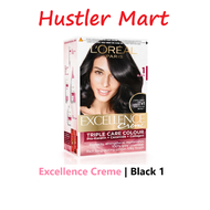 LOreal Paris Excellence Creme Triple Care Hair Color - Natural Darkest Black 1