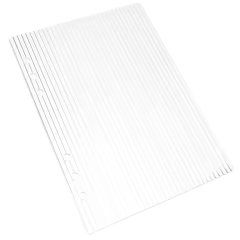 6- Acrylic Binder Cover A5 Notebook Planner Finance Organizer Travel Planner Cover