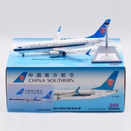 Ready Stock AV Brand 1: 200 China Southern Airlines B737-Max8 B-205P Alloy Airplane Model Out of Pri