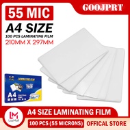 GOOJPRT 100pcs YIDU A4 Laminating Film ( 55 | 100 | 125 | 200 MICRONS ) for A4 / A3 Laminator