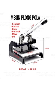 Mesin plong pola bahan kulit kain kertas dan plastik