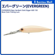 EVERGREEN Bass Hardbait Gold Digger 600 150 Bone Color Fishing LureDirect from JAPAN
