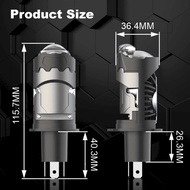 LUNDONGSHOP VINYX GS2 H4 Projie H4 Mini Projector Lens Car Motorcycle Lens Headlight Headlamp