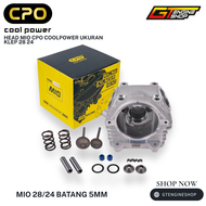 CYLINDER HEAD MOTOR MIO 28 24 CPO HEAD CPO MIO 28 24 ALBRONZE CYLINDER HEAD MIO KLEP 28 24