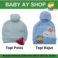 Baby Plain Hats and Rabbit Knitted Hats 6-12m