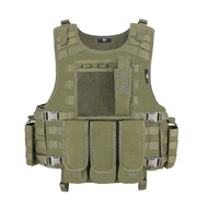 MGFLASHFORCE Molle Airsoft Vest เสื้อกั๊กยุทธวิธีแผงเสื้อกั๊ก SWAT ตกปลาการล่าสัตว์ Paintball เสื้อก