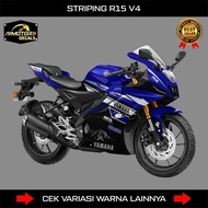 Custom Yamaha R15 V4 Striping / Custom R15M Motorcycle Sticker Decal with R25 Motif / Semifull R15v4
