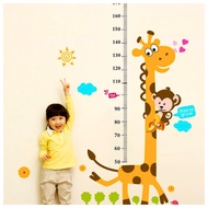 Height Measuring Wall Sticker - Giraffe Height Sticker monkey - Children's Height Measuring - Wall D