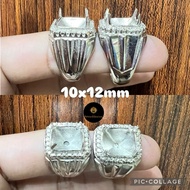 10x12mm Tooth Box Alpaca Ring Tie
