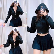 CYRENE CROP HOODIE(VHEA04)