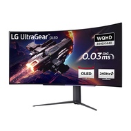 LG Electronics 45GR95QE-B UltraGear Gaming Monitor 45 Inch (113 cm), Curved, OLED, 3440 x 1440, 21:9