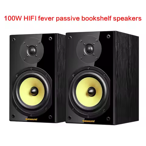 100W 6.5 Inch Desktop Two-Way NS-2000 Speaker High Power HiFi Audio Speaker Passive Bookshelf Surrou
