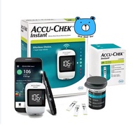 ACCU-CHEK INSTANT (SET 2ชิ้น+แผ่นตรวจ) เครื่องตรวจน้ำตาลไร้สาย 1เครื่อง