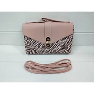 GIANTMALL W141 TAS SELEMPANG WANITA MOTIF ZEBRA SHOULDER BAG SLINGBAG FASHION IMPORT BISA COD