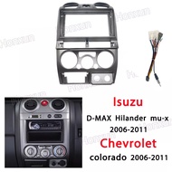 Honxunอุปกรณ์อิเล็กทรอนิกส์ ชุดติดตั้งบนบอร์ดIsuzu DMAX Alterra mu-7 Chevrolet colorado 2006-2011 2dinหน้ากากวิทยุกรอบวิทยุครอบหน้าจอ9นิ้ว