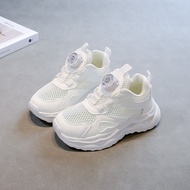 Girls Sneakers Shoes White Shoes 0 Spring Children Mesh Breathable Dad Sneakers Rotating Boys 4.264.