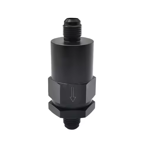 Black 6AN Inline Filter Anodized Finish Sintered Bronze Filter Element Removable Filter Element For 