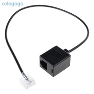 COLO RJ45 To RJ11 Adapter Cord Ethernet RJ45 Male To Telephone RJ11 Female Converter For Telecommuni