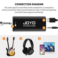 JOYO MOMIX CAB 音頻混音器 JOYO MOMIX CAB 專用口袋音效卡樂器直播內錄音卡 吉他音樂創作樂器內錄影卡耳機監聽錄音直播高傳真即插即用手機電腦錄音唱歌、樂器直播音效卡即插即用•