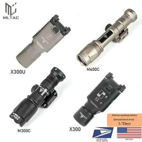 US Warehouse SF M600C M300C X300 X300U Ultra Tactical Scout Light Rifle Weapons Flashlight Hunting M