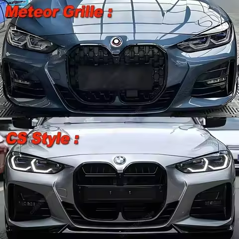 For BMW G22 G23 M-Sport 420i 430i 435i M440i 420d 2020-2024 Car Front Center Grille Grills Meteor Gr