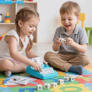 BARR1YRB Number Cognition Early Math Game, Alphabets Number Paper Letter Sticker Toys, 2 in 1 Portab