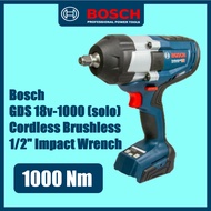 BOSCH GDS 18V-1000 Professional Cordless Impact Wrench 18V 1/2" High Torque BITURBO 1000NM