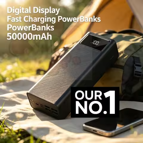 Power Bank Digital Display Fast Charging PowerBanks 30000mAh 40000mAh 50000mAh Battery Pack for iPho