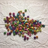 Alphabet Letter Beads Alphabet Box Beads Alphabet Beads Block Letter Beads Star Beads/Mask Lock/