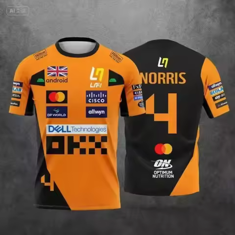 2026 McLaren Lando Norris No.4/81 Race Suit Style T-Shirt Men's Quick-Dry Breathable Classic F1 Fan