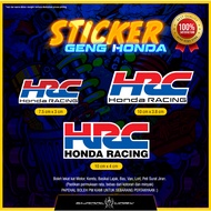 STICKER HRC HONDA RACING / KRONI HONDA / HRC