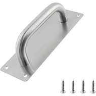 Door Pull Handle with Plate Stainess Steel Heavy Duty Barn Door Handle Push Pull Handles for Shed Co