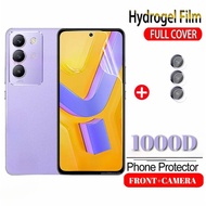 Hydrogel Front + Camera Protector film Set For vivo Y19s Y19 Y18t Y18e Y18i Y18s Y18 Y17S Y10 Y9s Y7