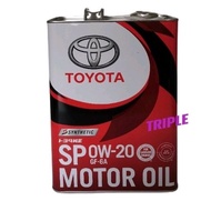 TOYOTA CASTLE 0w20 ENGINE OIL SYNTHETIC 4L