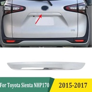 For Toyota Sienta NHP170 2015 2016 2017 Chrome Rear Trunk Lid Cover Tailgate Boot Protection Molding