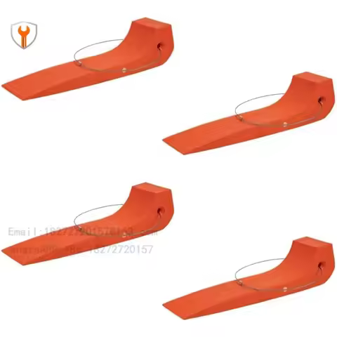 Trailer Wrecker Heavy Duty Tires Skates Roll Back Bracket Safety Wheel Skates Orange Flat Tires Skat