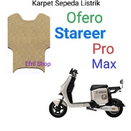 Karpet Sepeda Listrik Ofero Stareer Pro Stareer Max Bahan Karet Krem