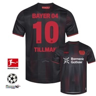 Bayer Leverkusen 2025/26 Fans Edition Men's Home Short Sleeves Football Jersey T-shirt With #10 TILL