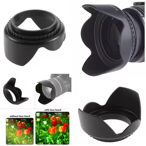 46mm Lens Hood for Sony HDR CX625 CX625E PJ820 PJ820VE PJ810 PJ810VE PJ650 PJ670 PJ620 PJ620VE CX675