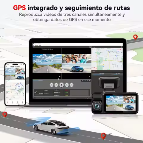 Redtiger F17 4k 3 Car Cameras 5.8Ghz Wifi Dash Camera For IR Night Vision Car Dvr For Wifi Dash Came