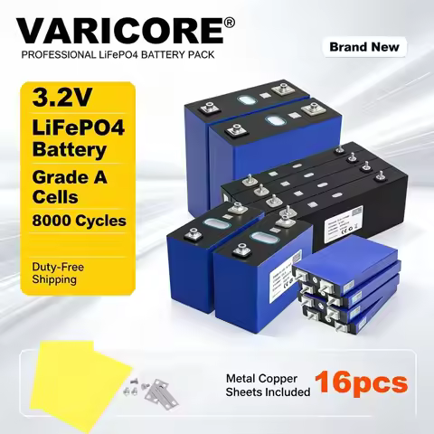 16pcs VariCore 3.2V 360Ah 340Ah 320AH 280Ah 150Ah 105Ah LiFePO4 Battery for 12v 24V 36v 48V RV Solar