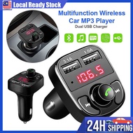 Wireless Car MP3 Player Dual USB Car Charger 5.0 FM Transmitter Bluetooth Car Kit Player Multifuncti