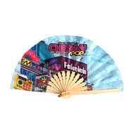 Fakelab X Cherrypop Fabric Fan Fabric Hand Fan/
