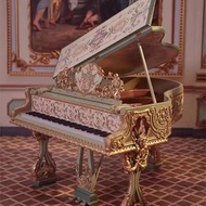 古董娃娃屋鋼琴三角琴巴洛克風宮廷風