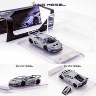 King Model 1: Lamborghini Huracan LP610-4 LBWK Zero Fighter Combat Grey64